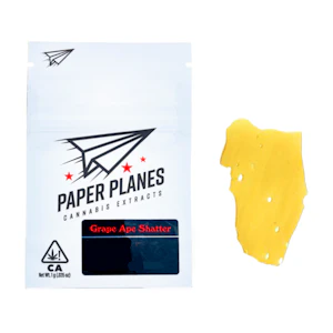 Paper Planes Extracts - 1g Grape Ape Shatter - Paper Planes