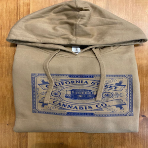 CALIFORNIA STREET CANNABIS CO - CSCC Hoodie - Medium Khaki / Black
