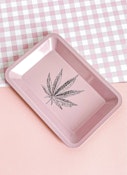 Mini Cannabis Leaf Rolling Tray
