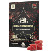Heavy Hitters: 100mg Live Rosin Gummy Pack: Guava Strawberry