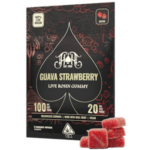 Heavy Hitters - Heavy Hitters: 100mg Live Rosin Gummy Pack: Guava Strawberry