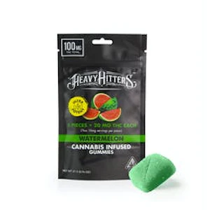 Heavy Hitters - Heavy Hitters - Watermelon - 100mg Ultra Potent Cannabis Infused Gummies