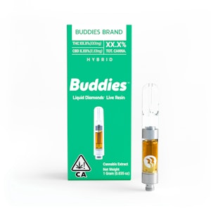 Buddies - THC Bomb 1g Liquid Diamond Live Resin Cart - Buddies 