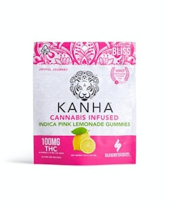 Kanha - Indica Pink Lemonade | 100mg THC Edible | Kanha