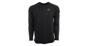 Unisex - March and Ash Embroidered Crown Henley - 2XL