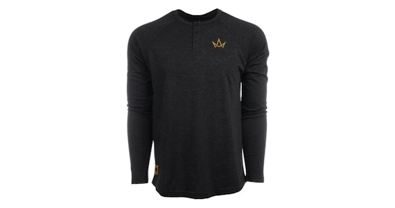 MARCH AND ASH - Unisex - March and Ash Embroidered Crown Henley - 2XL