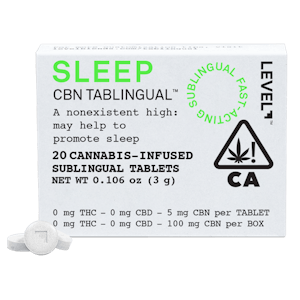Level - LeveL CBN Tab 5mg CBN Per Tablet 100mg Per Package