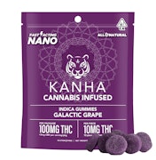 Kanha | Nano Galactic Grape  | Gummies | 100mg 