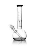 GRAV - Small, Black Accent Round Base Water Pipe