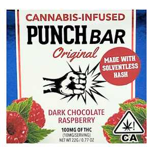 Punch Edibles & Extracts - Punch - Punch Bar - Dark Raspberry - Chocolate - 100mg - 10pk