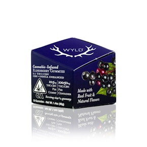 WYLD - Edible - Elderberry - 2:1 - THC:CBN - Gummies - 100MG