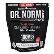 Dr. Norm's - NANO Cookies N Cream Cookies 10pk 100mg