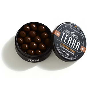 Kiva Confections - 100mg THC Dark Chocolate Espresso Bean Terra Bites - Kiva