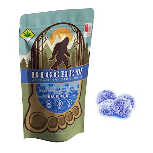 Big Chew | Blueberry | Distillate Gummies | 10pk | 100mg THC