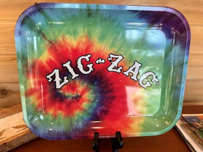 Zig Zag Large Tie Dye Rolling Tray - Masterminded