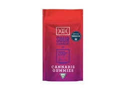 Dixie-Sour Strawberry-Gummies-200mg-Sativa