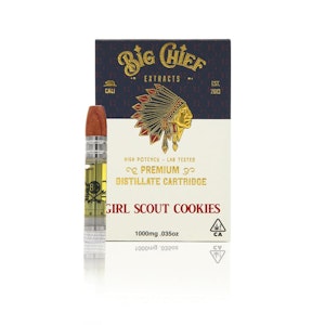 Big Chief Extracts - Girl Scout Cookies (H) | 1g Cart | Big Chief