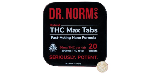 DR. NORM'S - Dr. Norm's - 50mg Hybrid THC MAX Tablets - 20ct