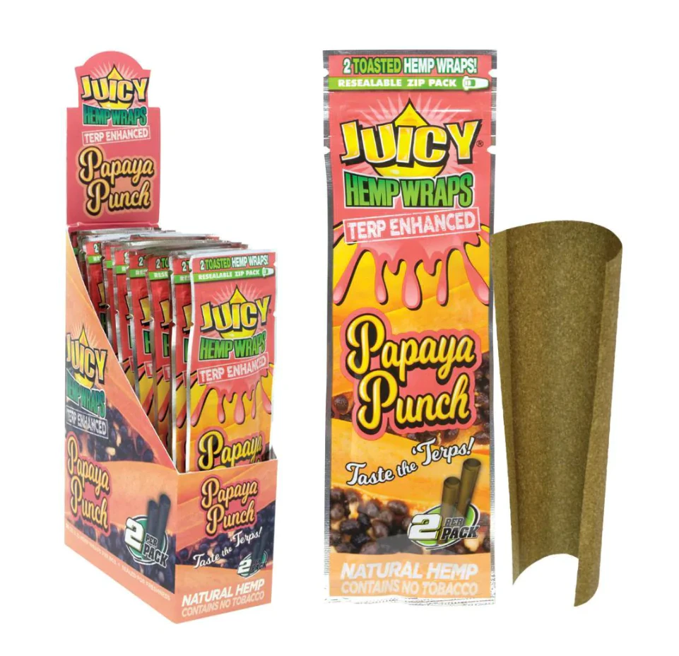 Accessories - Juicy Hemp Wrap Terp 25ct/ 2pk- Papaya Punch Main Image