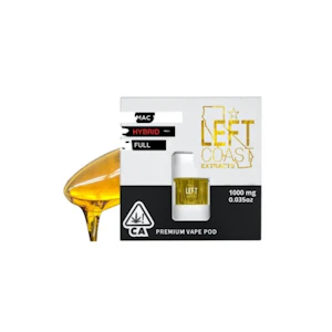 LEFT COAST EXTRACTS - Mac 1 | 1g Live Resin Vape Pod (H)