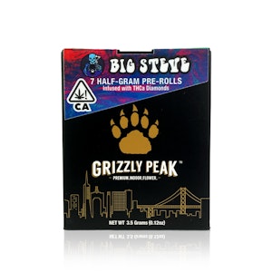 Grizzly Peak™ - GRIZZLY PEAK - Infused Preroll - Big Steve - THCa Diamonds - 7-Pack - 3.5G