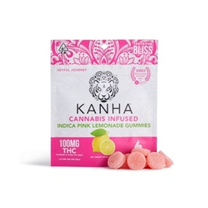 Kanha Indica Pink Lemonade Gummies 100mg