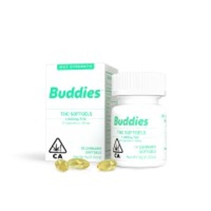 Buddies - Soft Gels - (40 Capsules) - 1000mg THC - Buddies