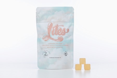 Lites - Live Resin Infused Peach Gummies - 15ct - 30mg - Lites