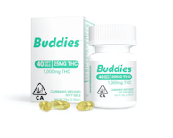 Buddies - 25mg 40pk - Gel Caps