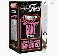 Claybourne Frosted Flyers Infused 5pk Prerolls 2.5g Wedding Cake