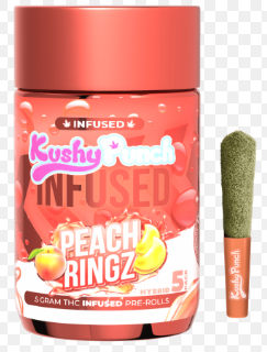 Infused 5pk Prerolls 2.5g Peach Ringz