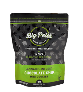 Big Pete's - Chocolate Chip Indica 100mg 10 Pack Cookies - Big Pete's