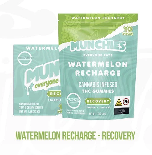 Munchies - Munchies - Watermelon Recharge - 100mg gummies Main Image