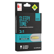 Ceres | Sleepy Time | Capsules | DOH | 10pk | 100mg THC : 190mg CBD : 10mg CBN