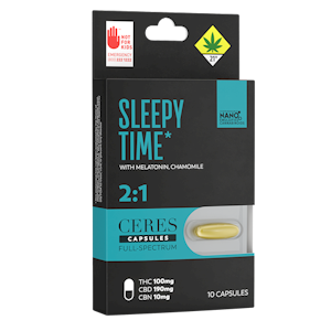 Ceres - Ceres | Sleepy Time | Capsules | DOH | 10pk | 100mg THC : 190mg CBD : 10mg CBN