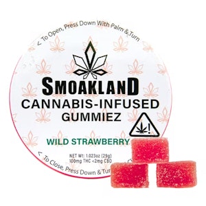 Smoakland - Wild Strawberry Gummies 100mg