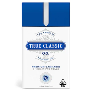 TRUE CLASSIC OG - True Classic - Pre Roll Pack - Indica - True Classic Jr - (3g total) 6 Pack