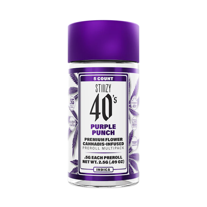 STIIIZY - STIIIZY | Purple Punch | Infused Pre-Rolls | 2.5g | 5pk Main Image