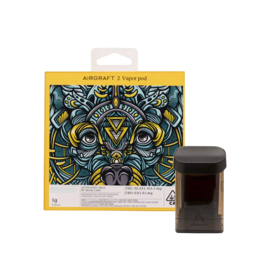 1g Strawberry Banana Liquid Diamond (Airgraft Pod) - Bear...