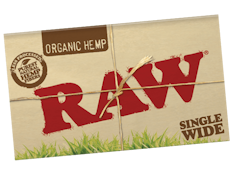 RAW: Organic Hemp Single 1 1/4 Rolling Papers Pack 