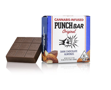 Punch - Dark Chocolate Almond | 100mg THC Edible | Punch Bar