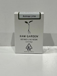 RAW GARDEN - Animas Lime .5g Refined Live Resin Cart - Raw Garden