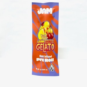 JAM EXTRACTS - Lemon Cherry Gelato - (Hash Infused - Solventless) - 1g (H) - Jam Extracts