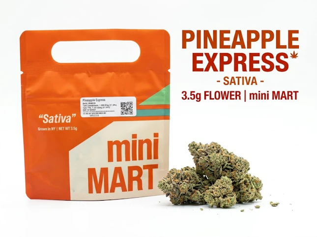 Mini Mart - Pineapple Express -Sativa- 31.64% THC | 3.5g Flower | mini MART -n7