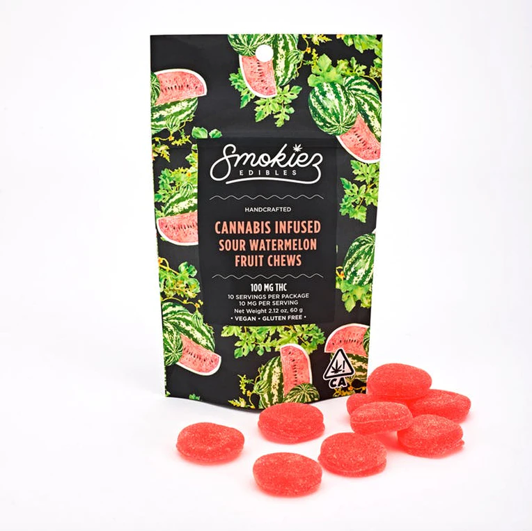 SMOKIEZ - Smokiez  100mg Fruit Chews - Watermelon Main Image