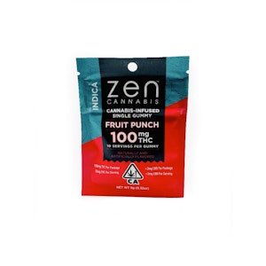 ZEN CANNABIS - Zen - Edible - Indica Fruit Punch - 100MG