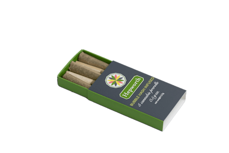 HEPWORTH - Hepworth | Bubble Hash Infused PreRolls - Durban Poison x Soap Flower + Mimosa Bubble Hash - Sativa| 5pk [2.5g]