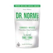 Dr. Norm's - Chocolate Chip Cookies 1:1 CBD 10pk 100mg