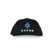 Haven - Main Collection - Black Teal Raised Embroidered Hat