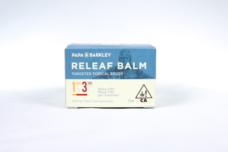 Papa & Barkley - 1CBD : 3THC  Releaf Balm 15ml THC Rich